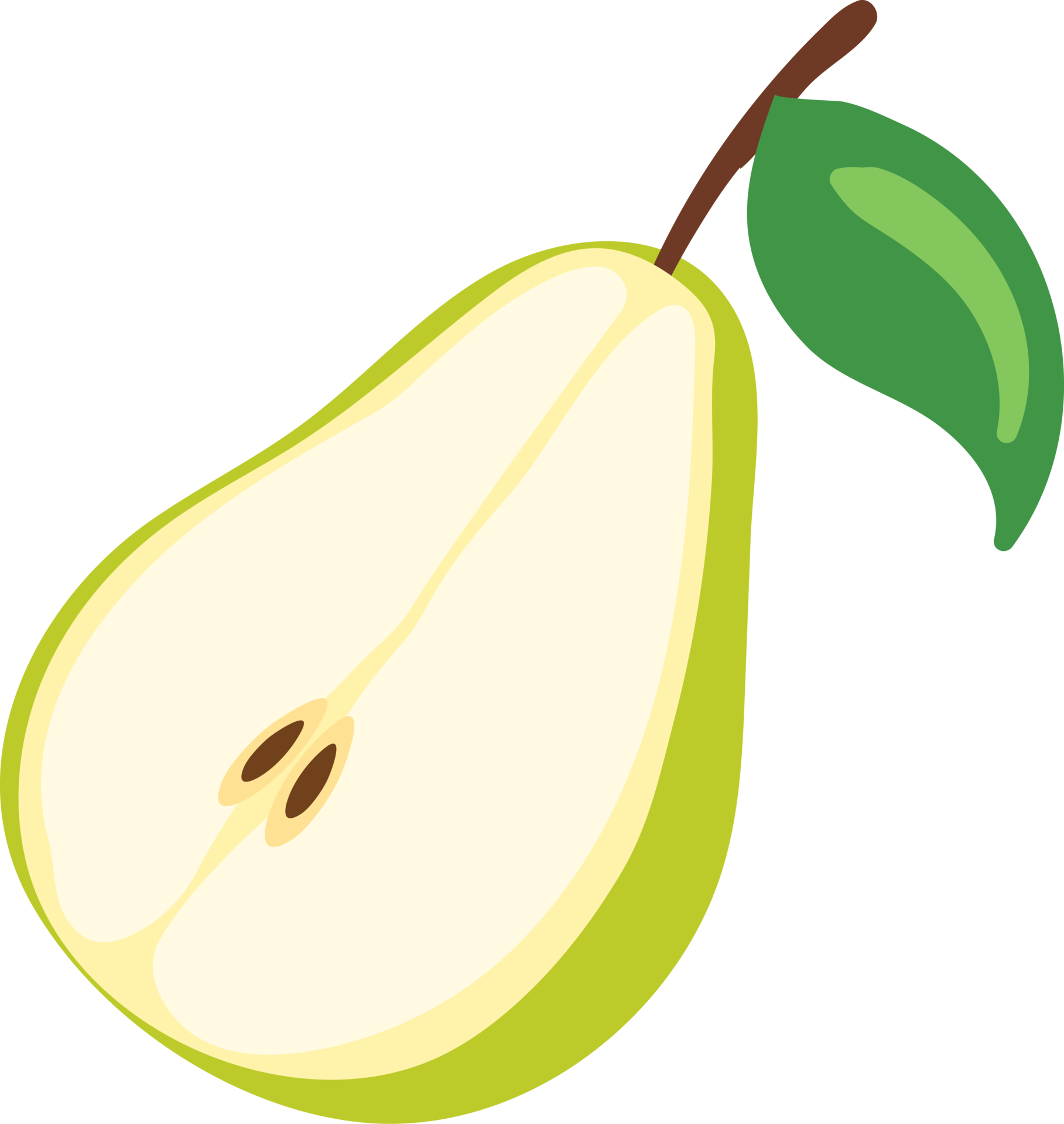 Pear Fruit Illustration Cartoon 9597484 Png