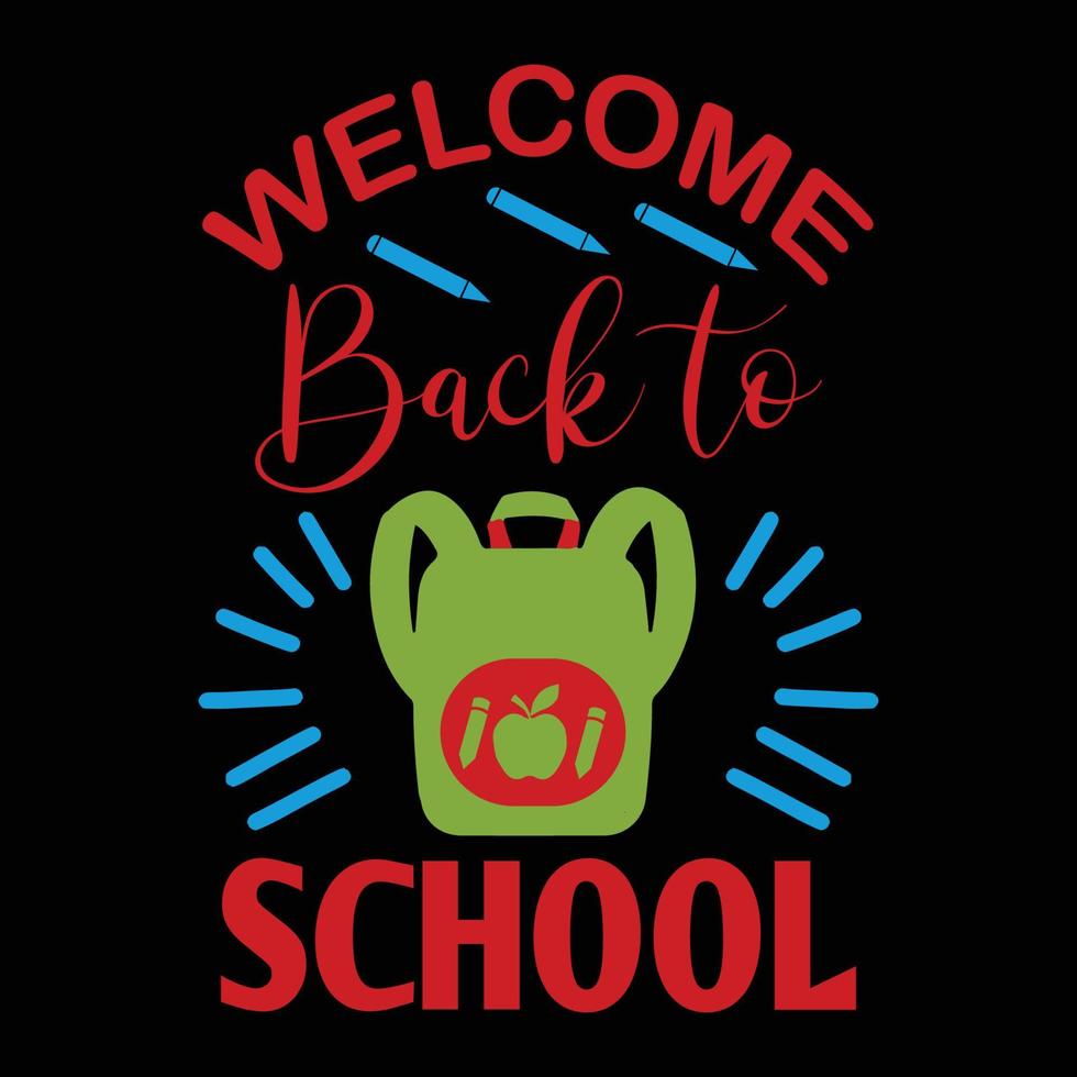 back to school t shirt design vector