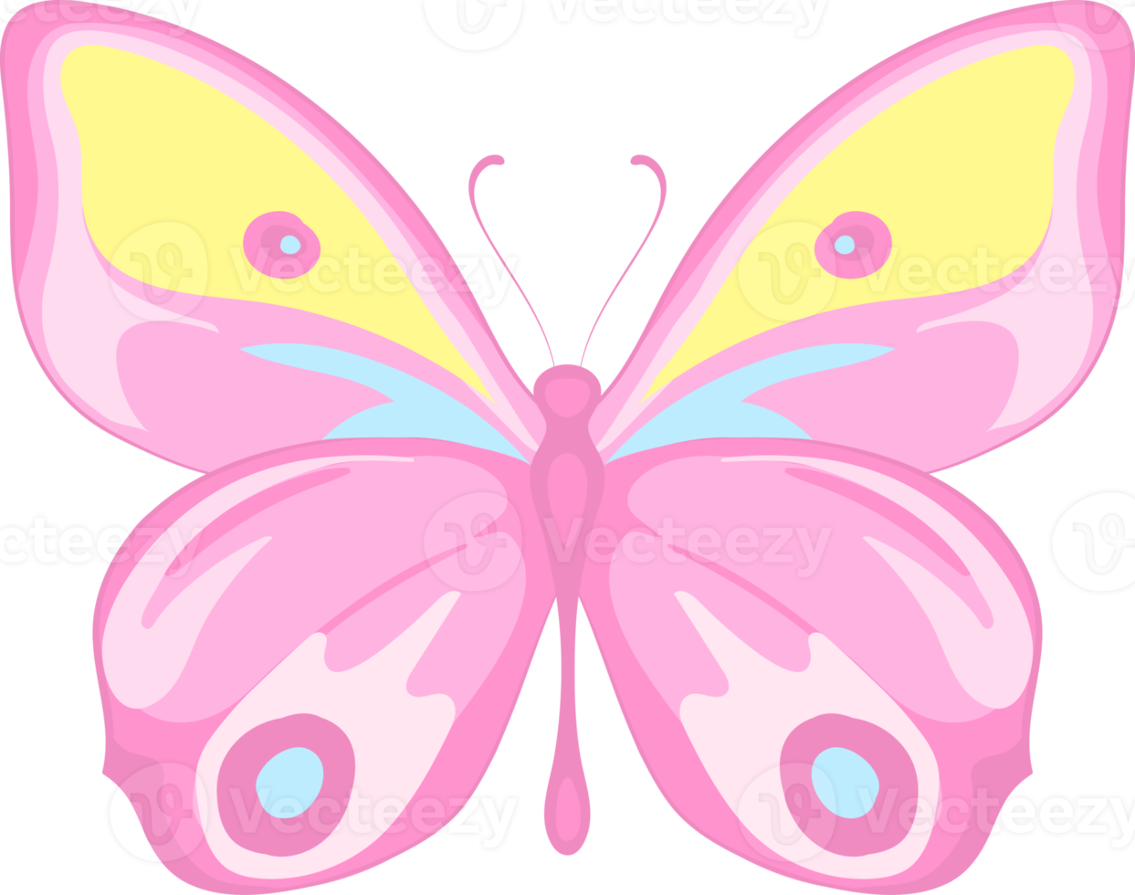 illustration Beautiful butterfly paint png