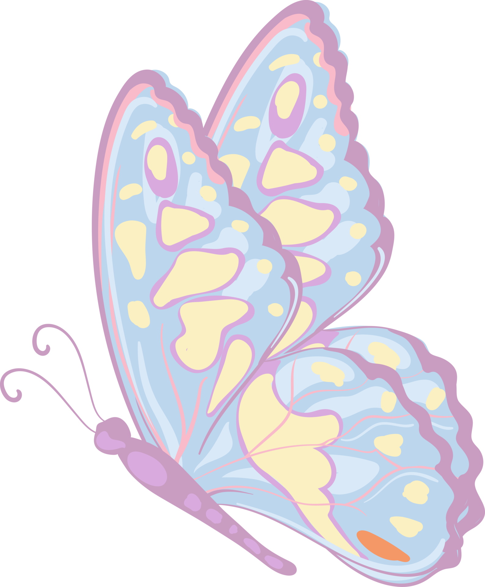 illustration Beautiful butterfly paint 9597566 PNG