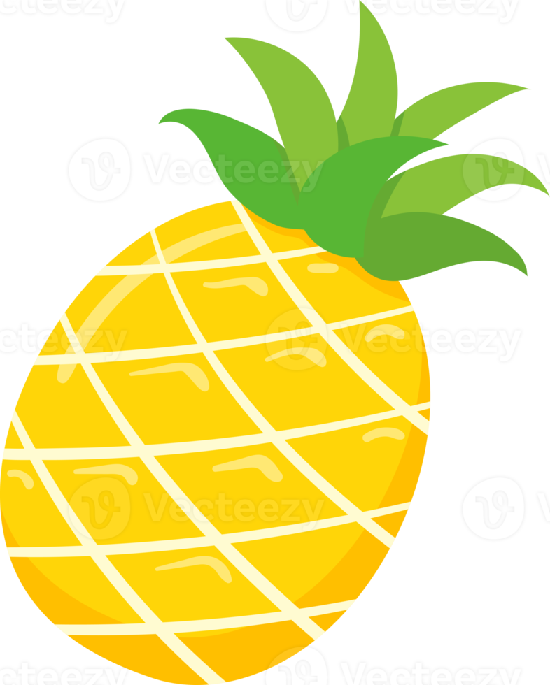 fumetto dell'illustrazione della frutta dell'ananas png