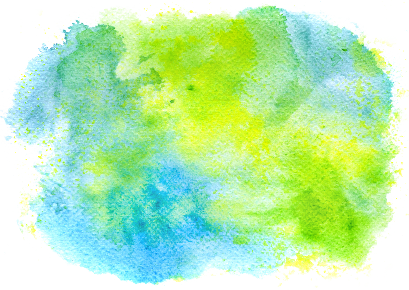 Watercolor paint brush strokes from a hand drawn background png