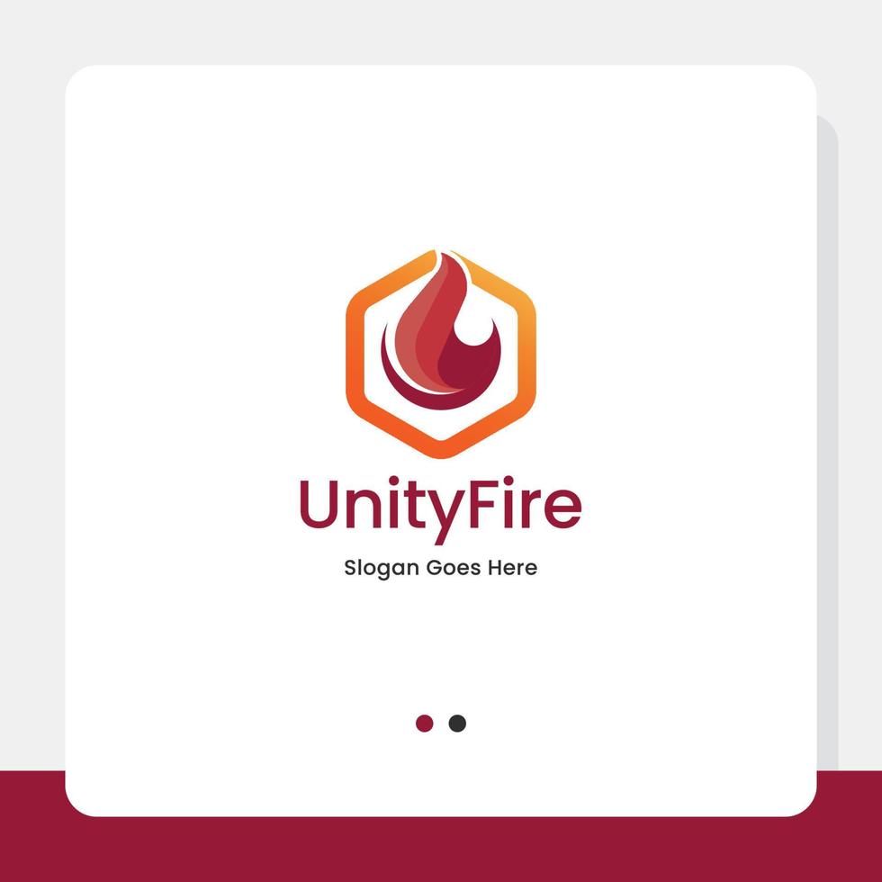 Unity Fire Logo vector