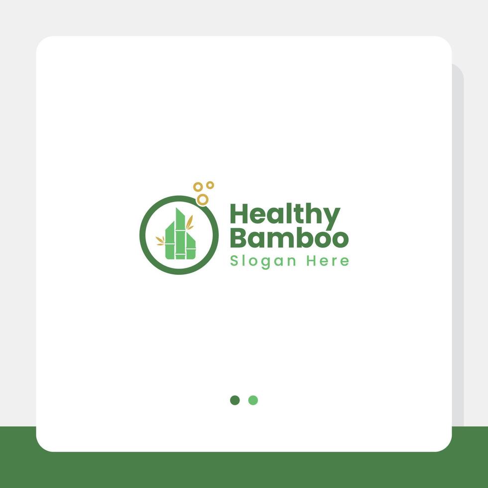 Healthy Bamboo Logo Concept vector