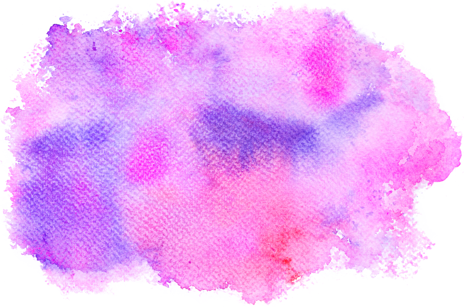 Watercolor paint brush strokes from a hand drawn background png