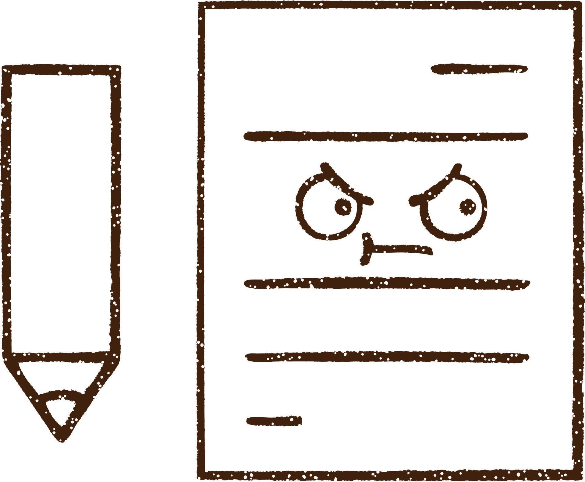 Paper Notes Charcoal Drawing 9598667 Vector Art at Vecteezy