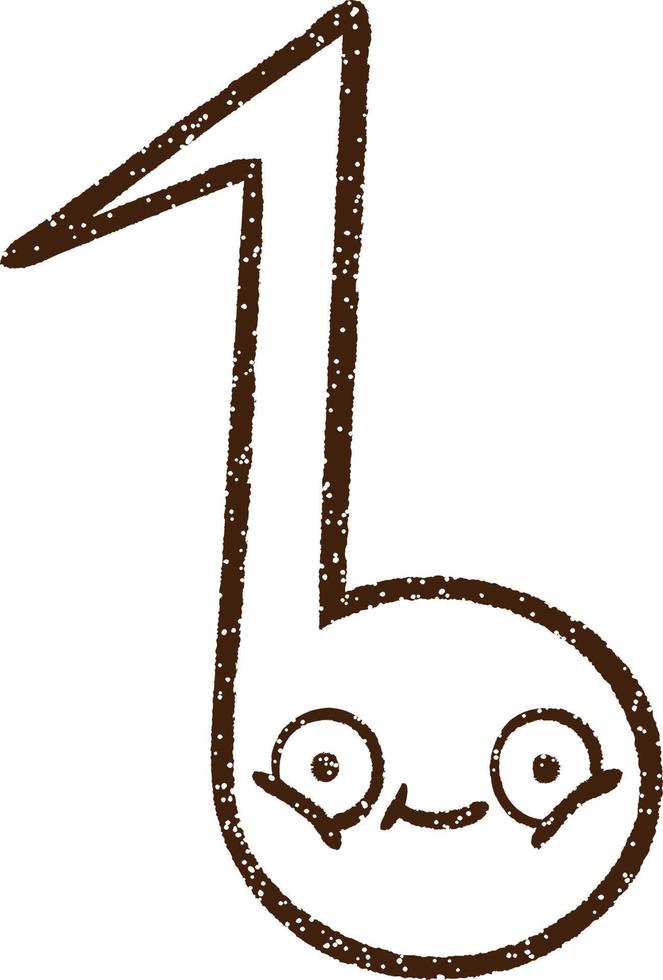 Musical Note Charcoal Drawing 9598687 Vector Art at Vecteezy