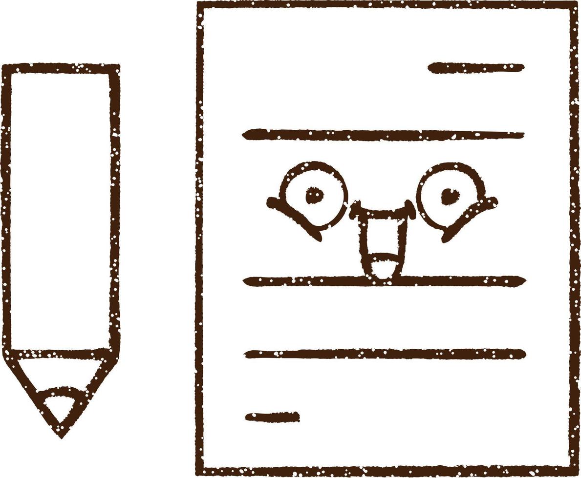 Paper Notes Charcoal Drawing 9598692 Vector Art at Vecteezy