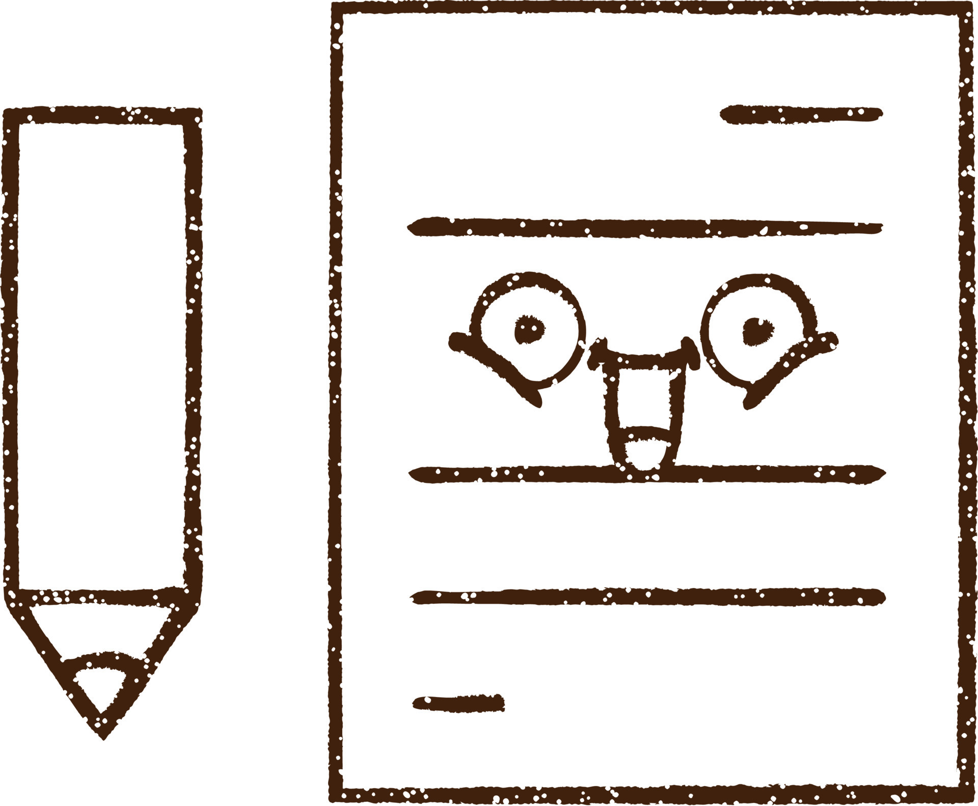 Paper Notes Charcoal Drawing 9598692 Vector Art at Vecteezy