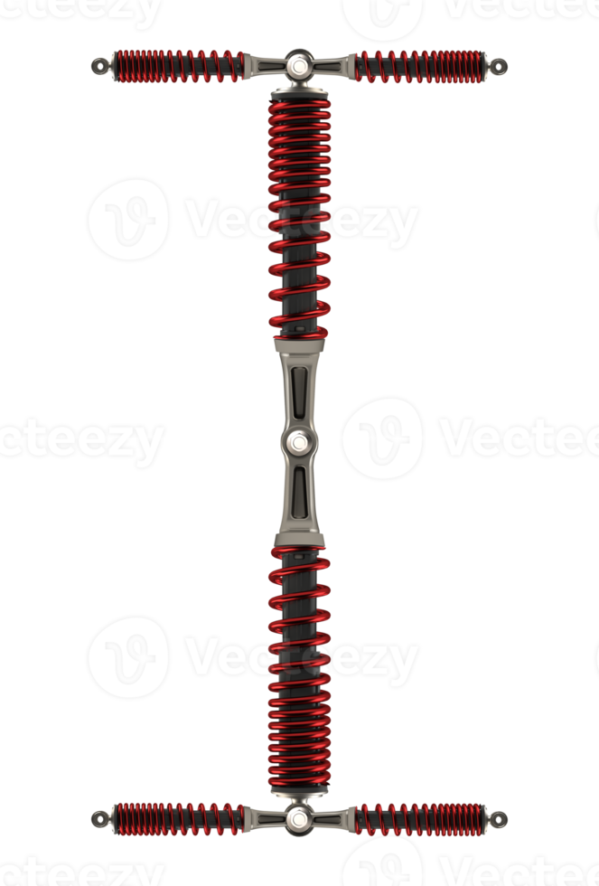 Shock absorbers that are assembled into characters png