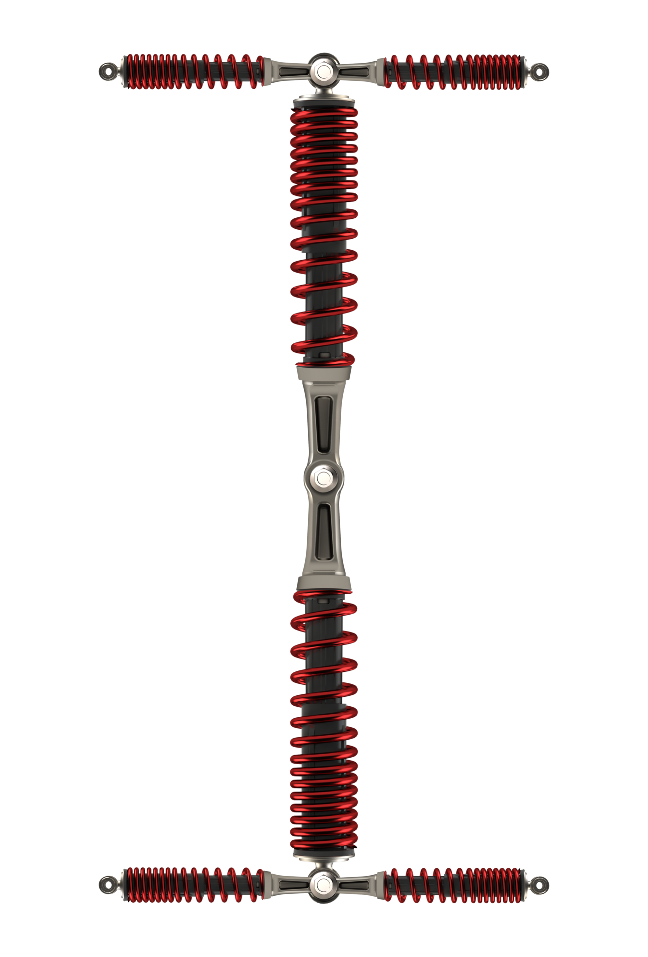 Shock absorbers that are assembled into characters 9598896 PNG