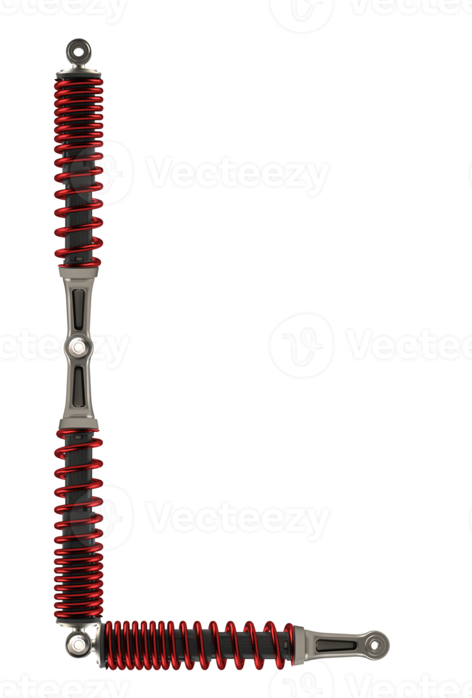 Shock absorbers that are assembled into characters png