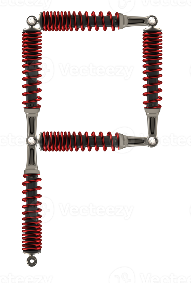 Shock absorbers that are assembled into characters png