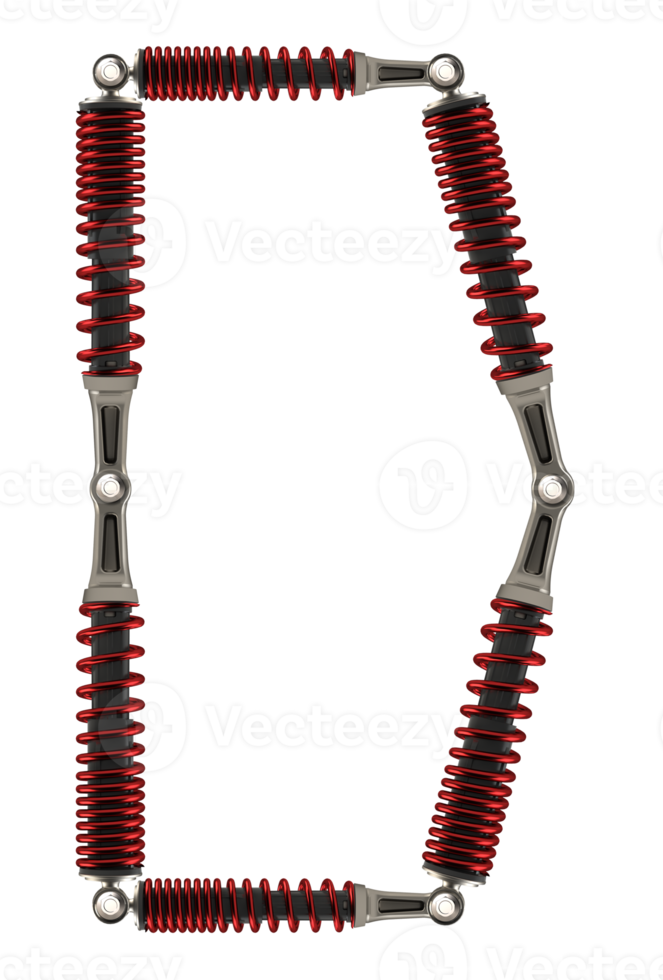Shock absorbers that are assembled into characters png