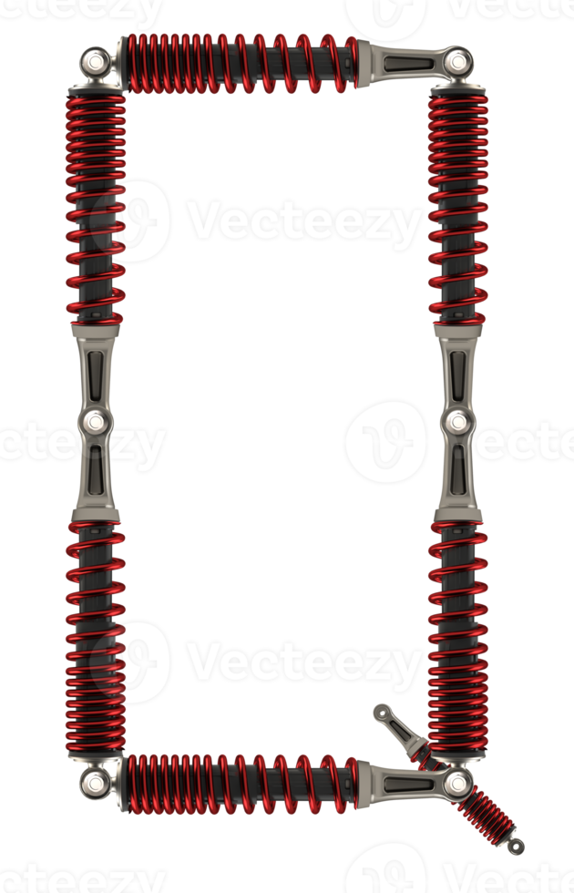 Shock absorbers that are assembled into characters png