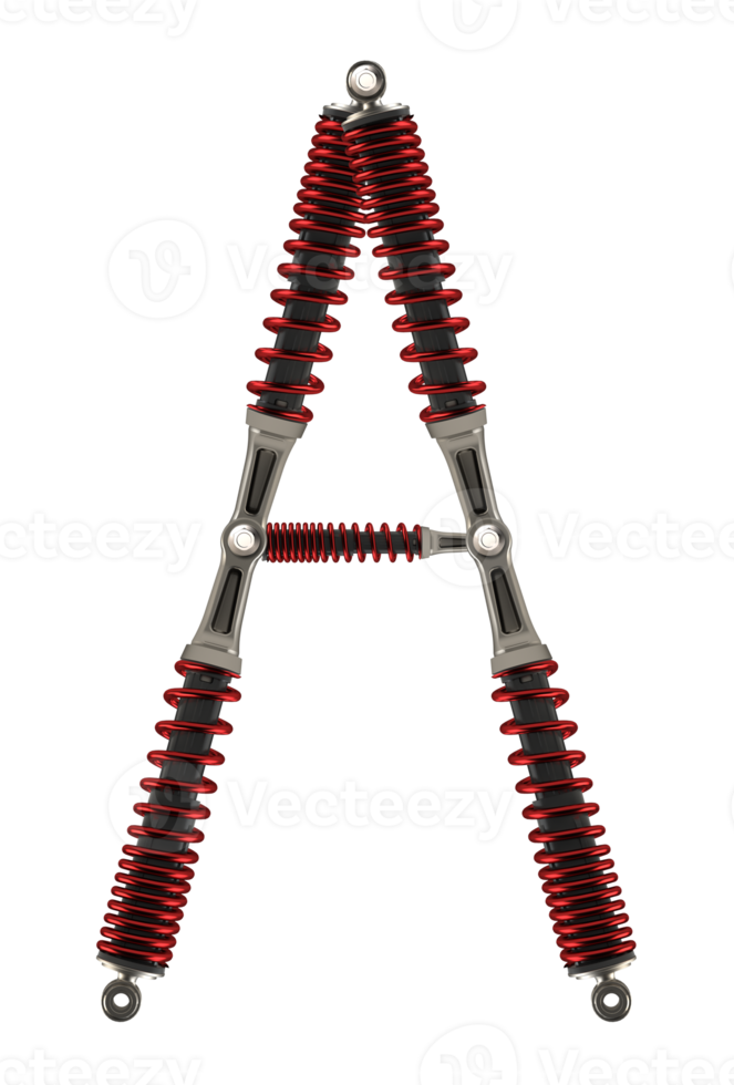 Shock absorbers that are assembled into characters. png