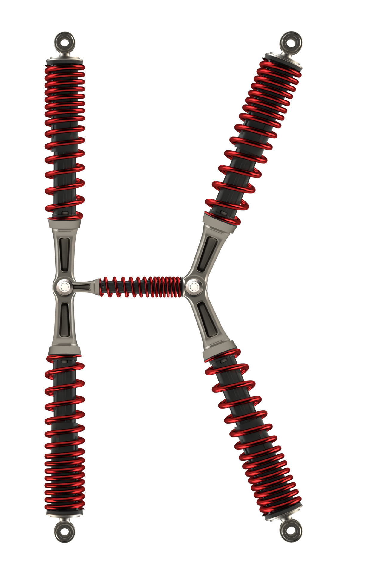 Shock absorbers that are assembled into characters 9598915 PNG