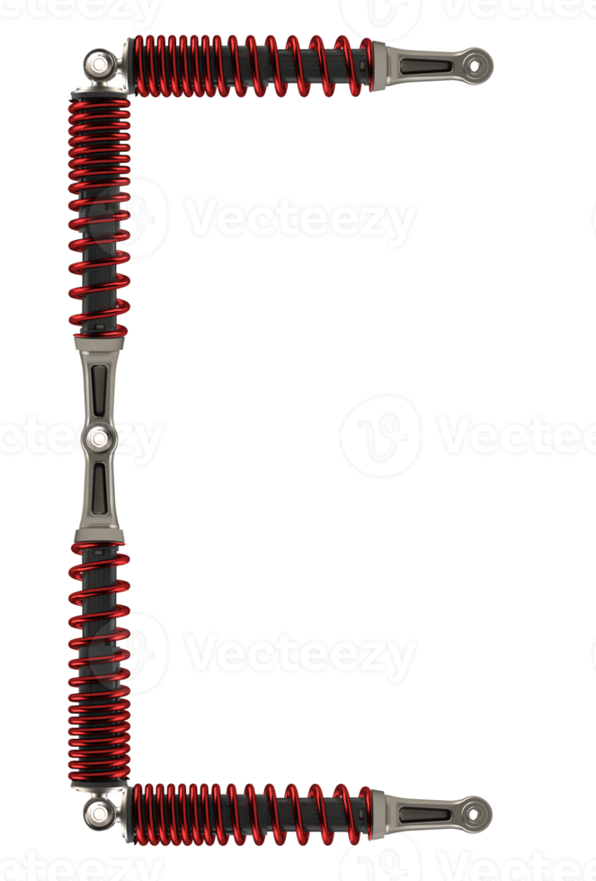 Shock absorbers that are assembled into characters png