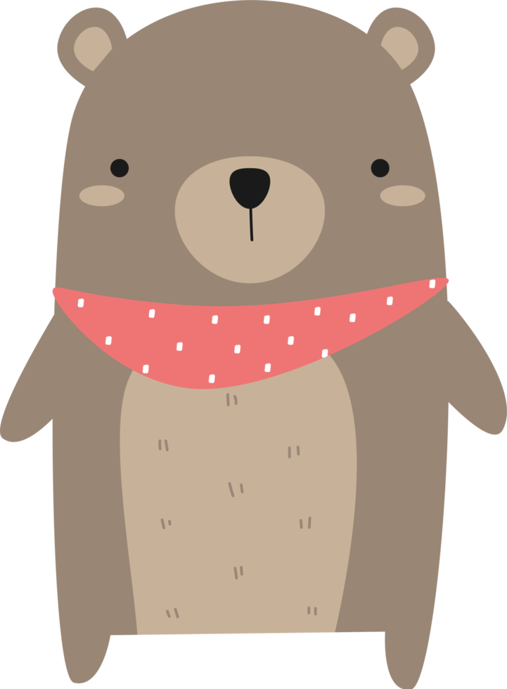 Cute Bear Element png