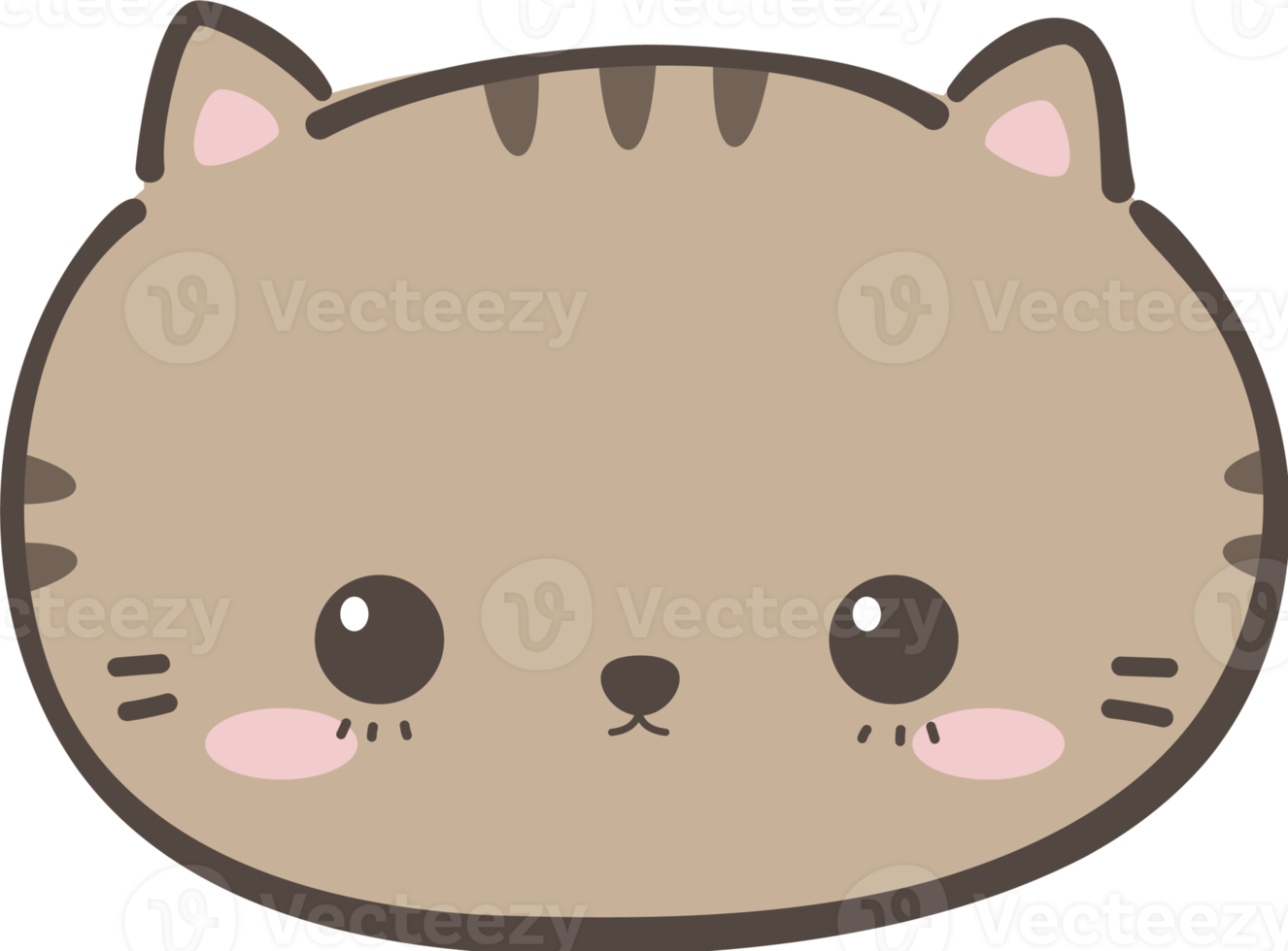 cute-cat-head-element-9599292-png