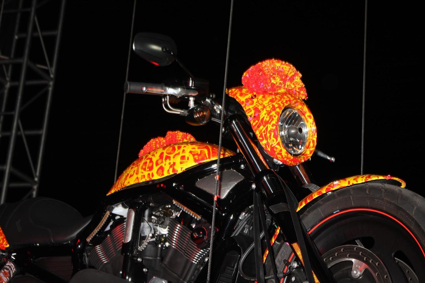 LOS ANGELES, OCT 21 Cosmic Starship Harley-Davidson 1 Million Motorcycle at the Harley Davidson Showcase - Unveiling of Cosmic Harley by Artist Jack Armstrong on October 21, 2010 in Marina Del Rey, CA photo