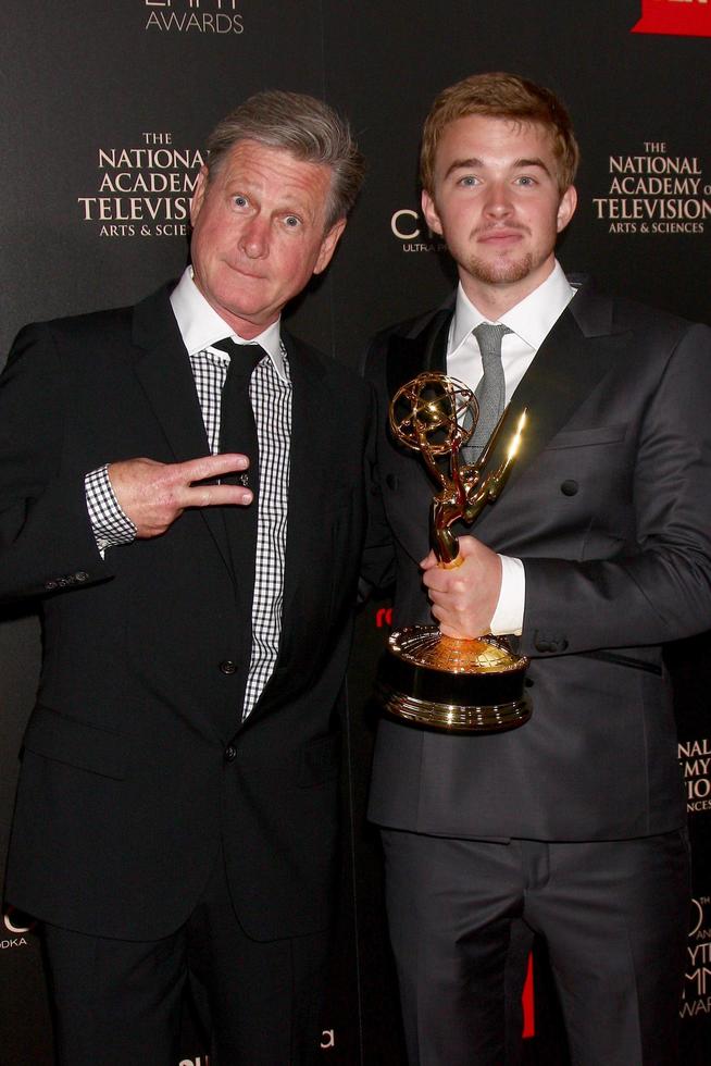 LOS ANGELES, JUN 16 -  Jeff Ballard, Chandler Massey in the press area at the 40th Daytime Emmy Awards at the Skirball Cultural Center on June 16, 2013 in Los Angeles, CA photo