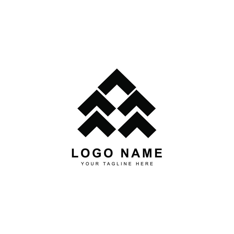 Real estate black logo design vector