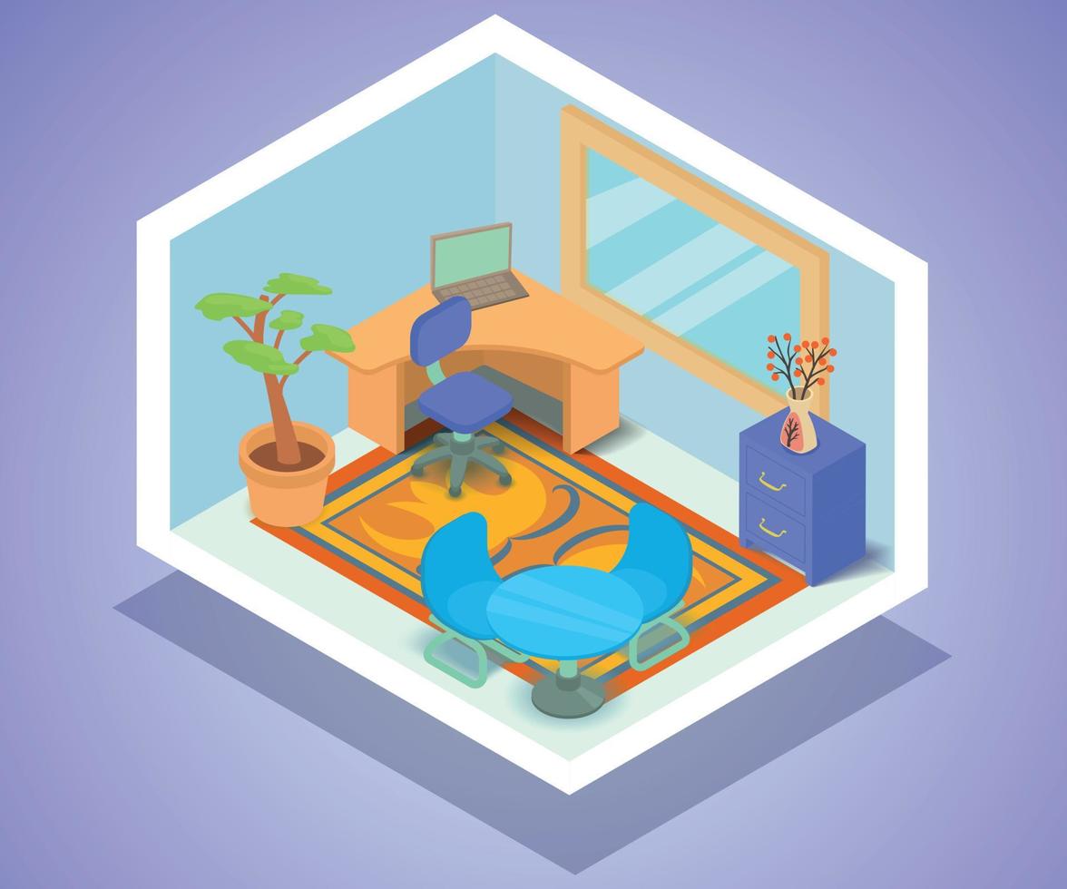 Agency concept banner, isometric style vector