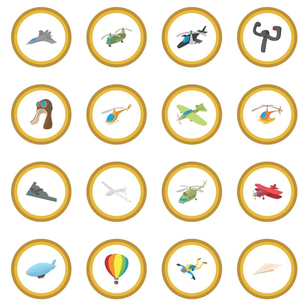 Aviation icon circle vector