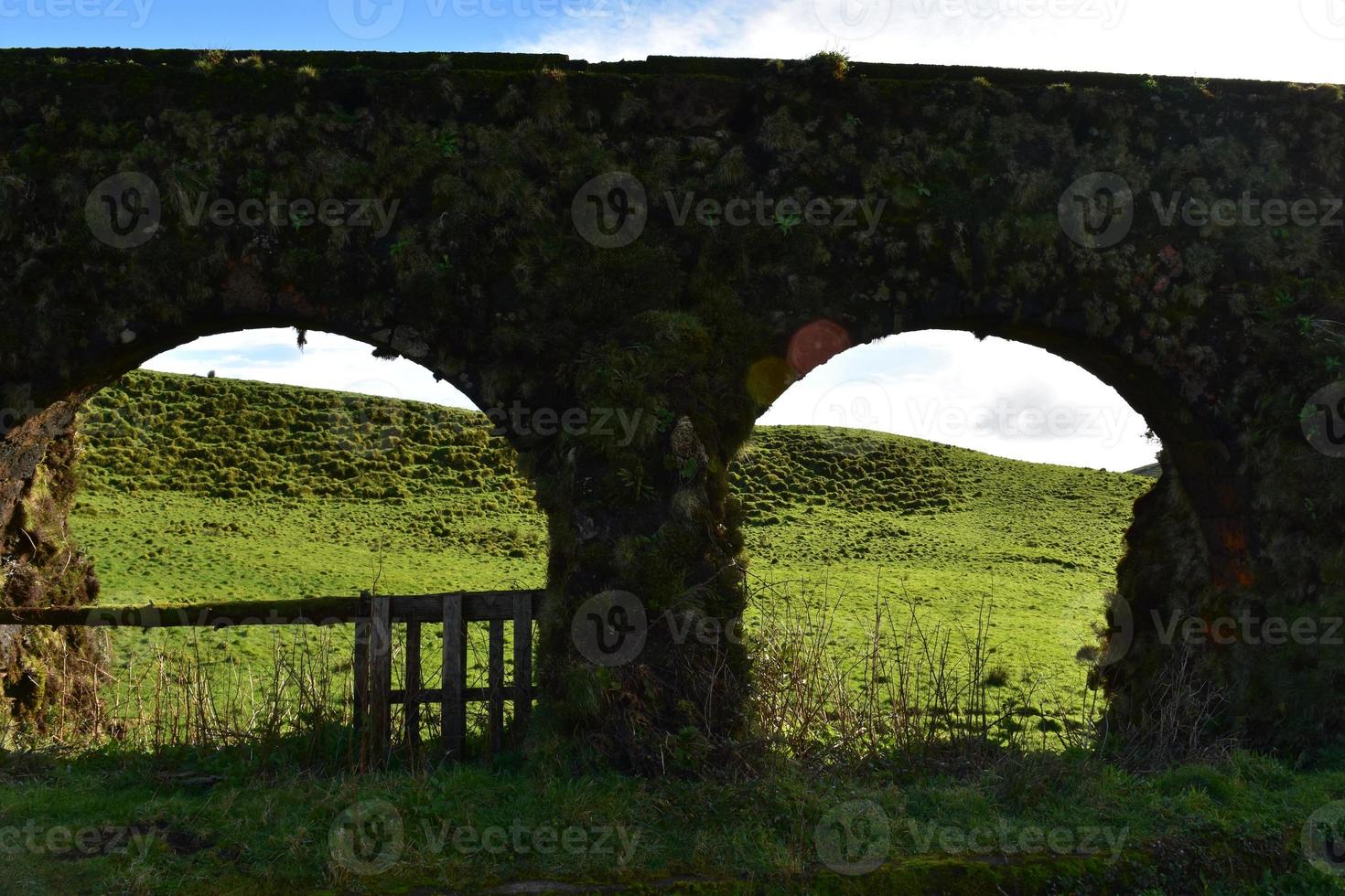 Double Arches of the Aqueduct Winding through Sete Cidades photo