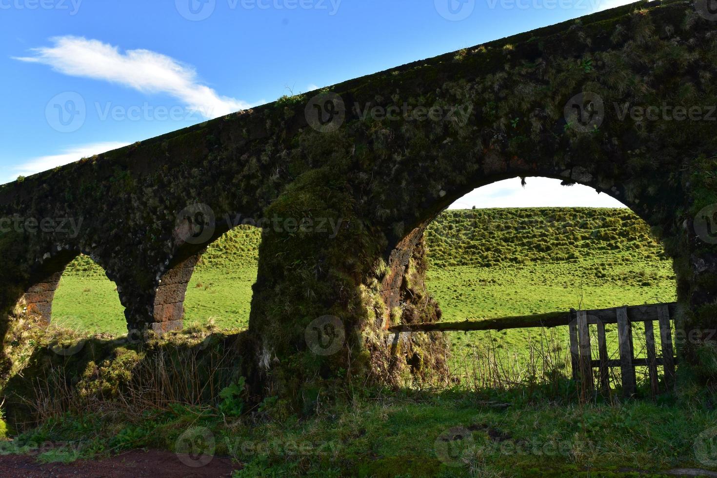 Trio of Arches Under and Aqueduct on Sao Miguel photo