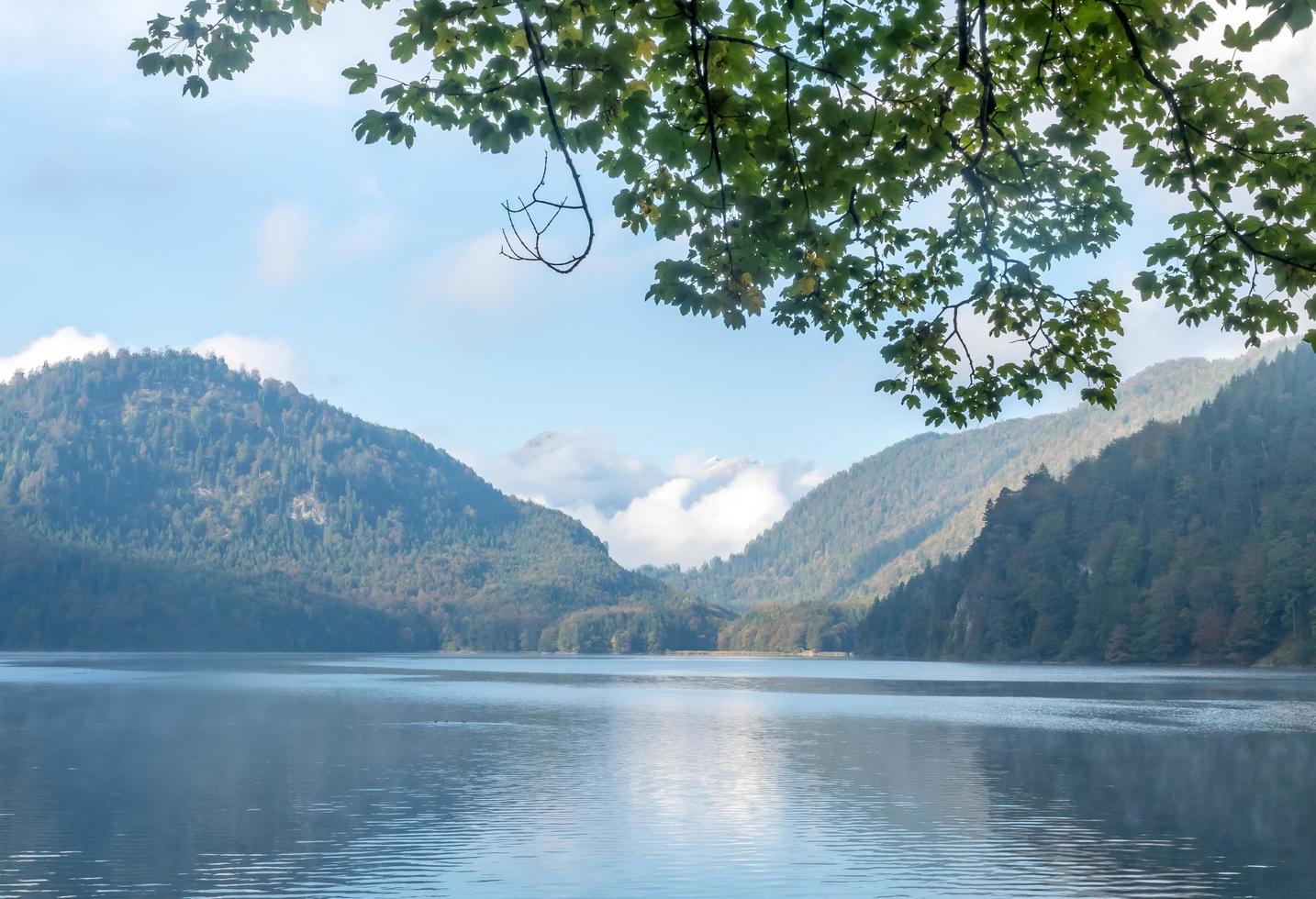 lago alpsee en alemania foto