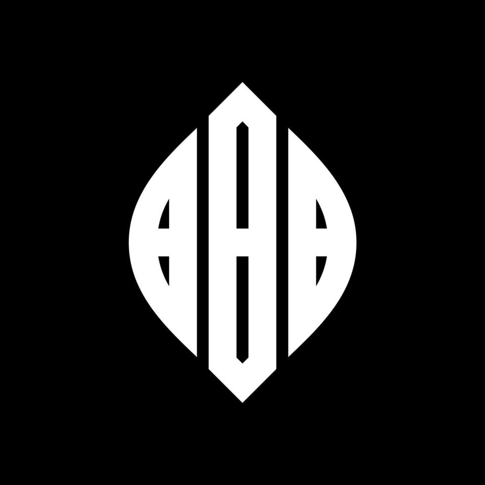 BBB circle letter logo design with circle and ellipse shape. BBB ellipse letters with typographic style. The three initials form a circle logo. BBB Circle Emblem Abstract Monogram Letter Mark Vector. vector