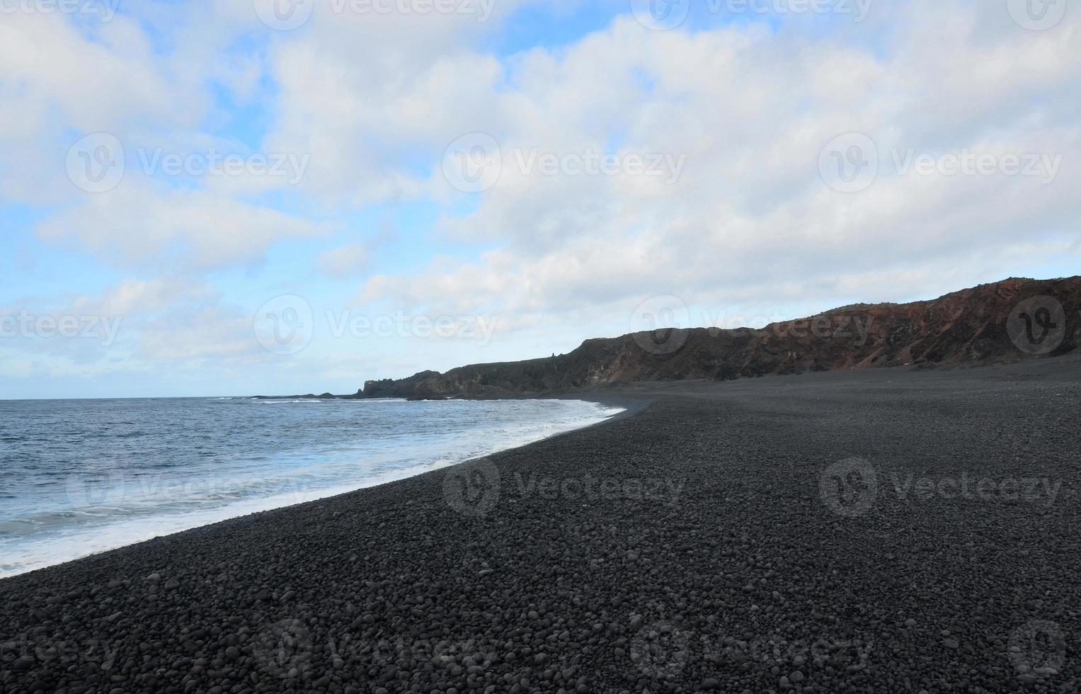 Dritvik Black Sand Beach in Western Iceland photo