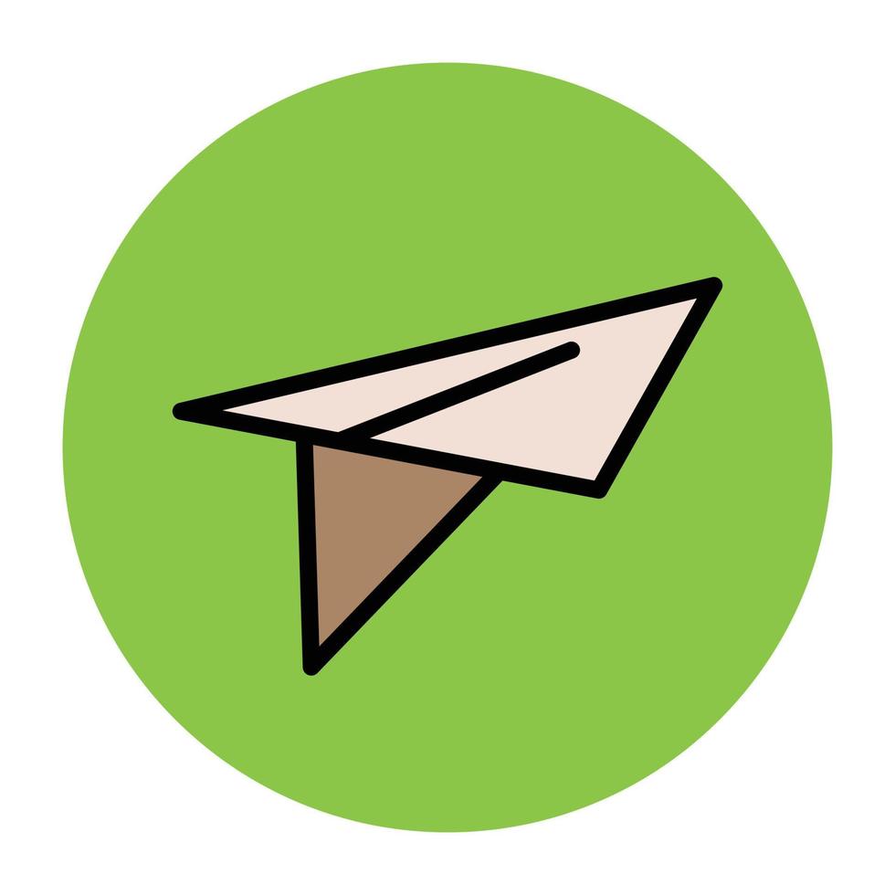 Trendy Paper Plane vector