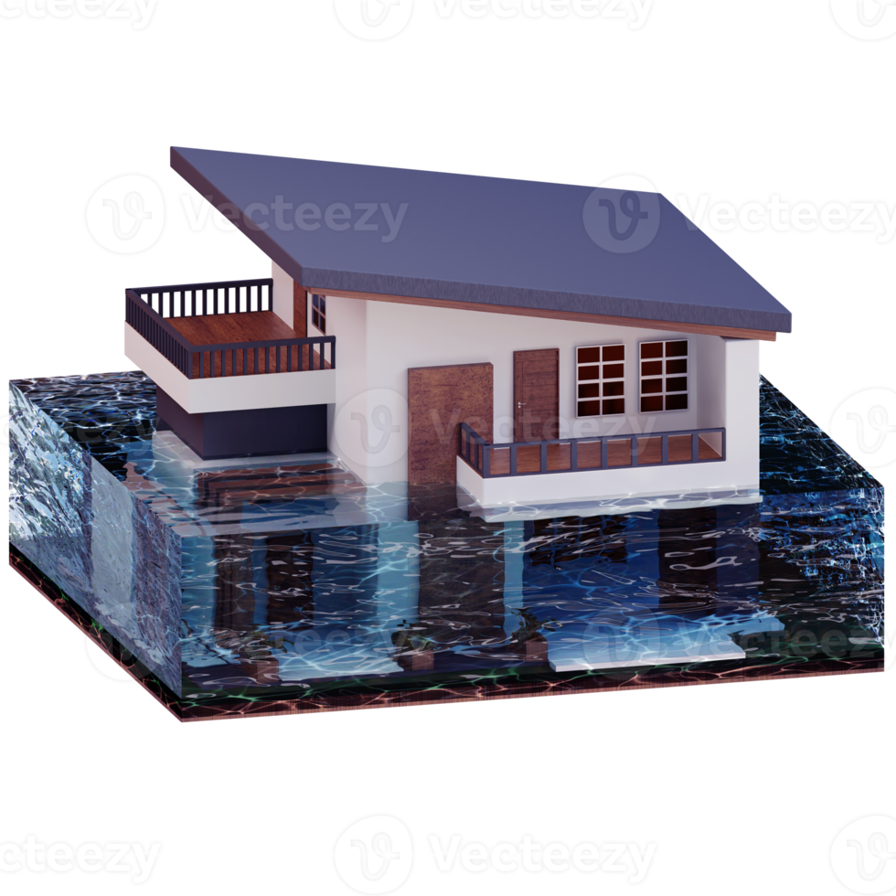 3D-Symbol für Hochwasser png