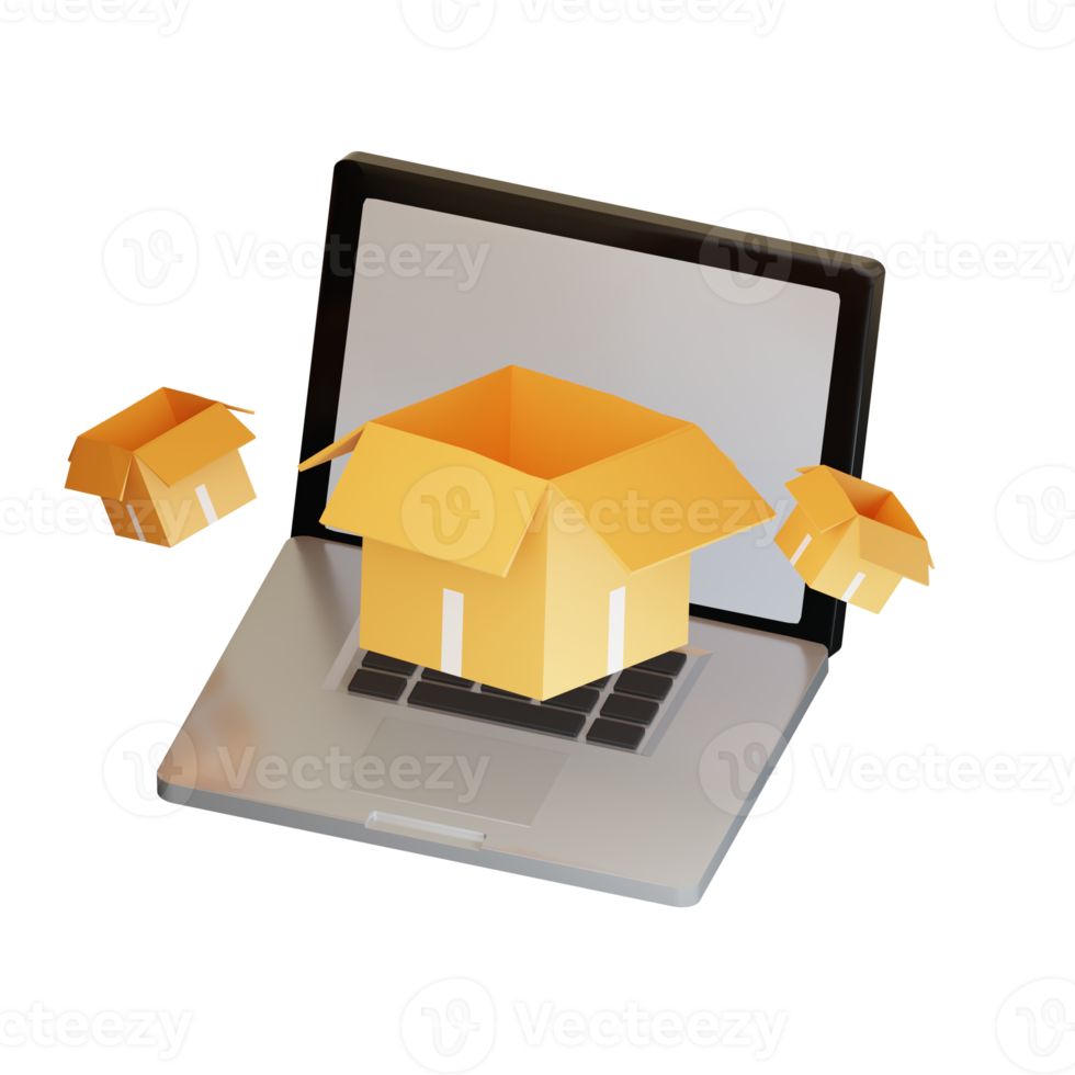 3d online shop delivery icon png