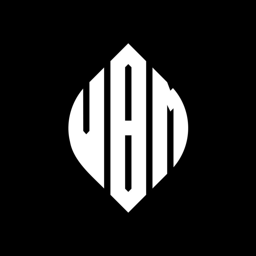 VBM circle letter logo design with circle and ellipse shape. VBM ellipse letters with typographic style. The three initials form a circle logo. VBM Circle Emblem Abstract Monogram Letter Mark Vector. vector