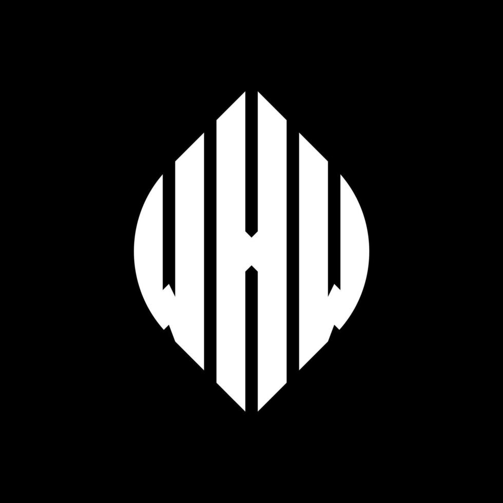 diseño de logotipo de letra de círculo wxw con forma de círculo y elipse. letras de elipse wxw con estilo tipográfico. las tres iniciales forman un logo circular. wxw círculo emblema resumen monograma letra marca vector. vector