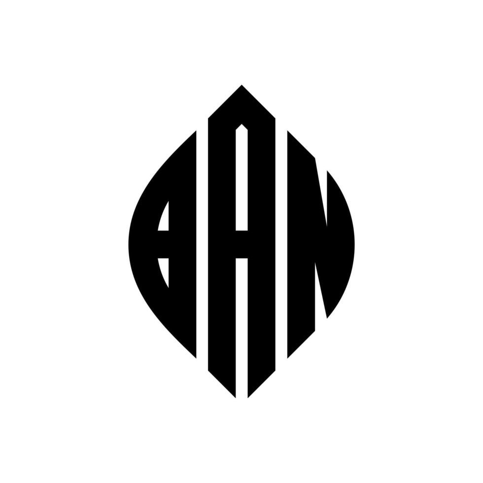 prohibir el diseño del logotipo de la letra del círculo con forma de círculo y elipse. prohibir las letras elípticas con estilo tipográfico. las tres iniciales forman un logo circular. vector de marca de letra de monograma abstracto de emblema de círculo de prohibición.