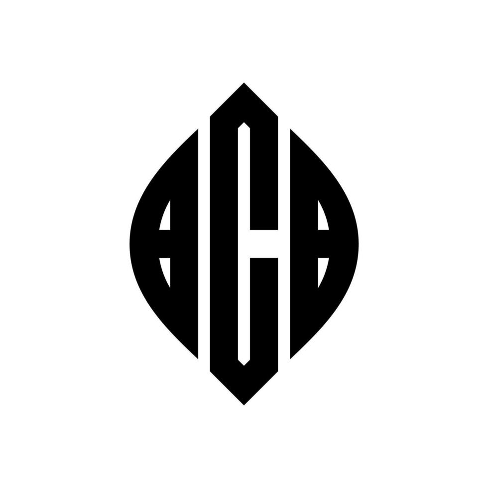 BCB circle letter logo design with circle and ellipse shape. BCB ellipse letters with typographic style. The three initials form a circle logo. BCB Circle Emblem Abstract Monogram Letter Mark Vector. vector