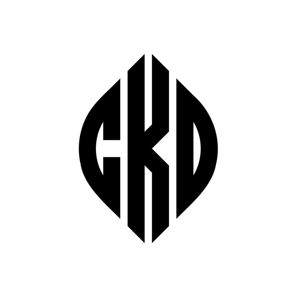 CKO circle letter logo design with circle and ellipse shape. CKO ellipse letters with typographic style. The three initials form a circle logo. CKO Circle Emblem Abstract Monogram Letter Mark Vector. vector