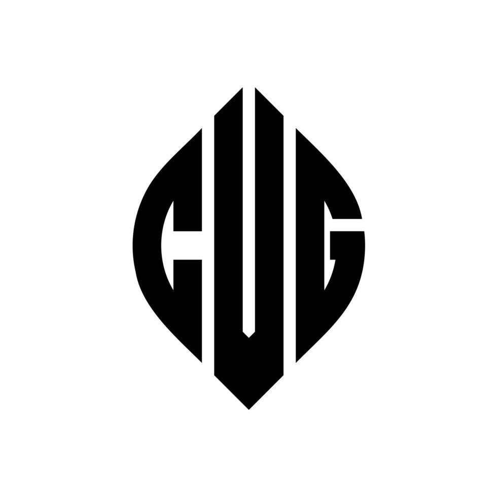 CVG circle letter logo design with circle and ellipse shape. CVG ellipse letters with typographic style. The three initials form a circle logo. CVG Circle Emblem Abstract Monogram Letter Mark Vector. vector