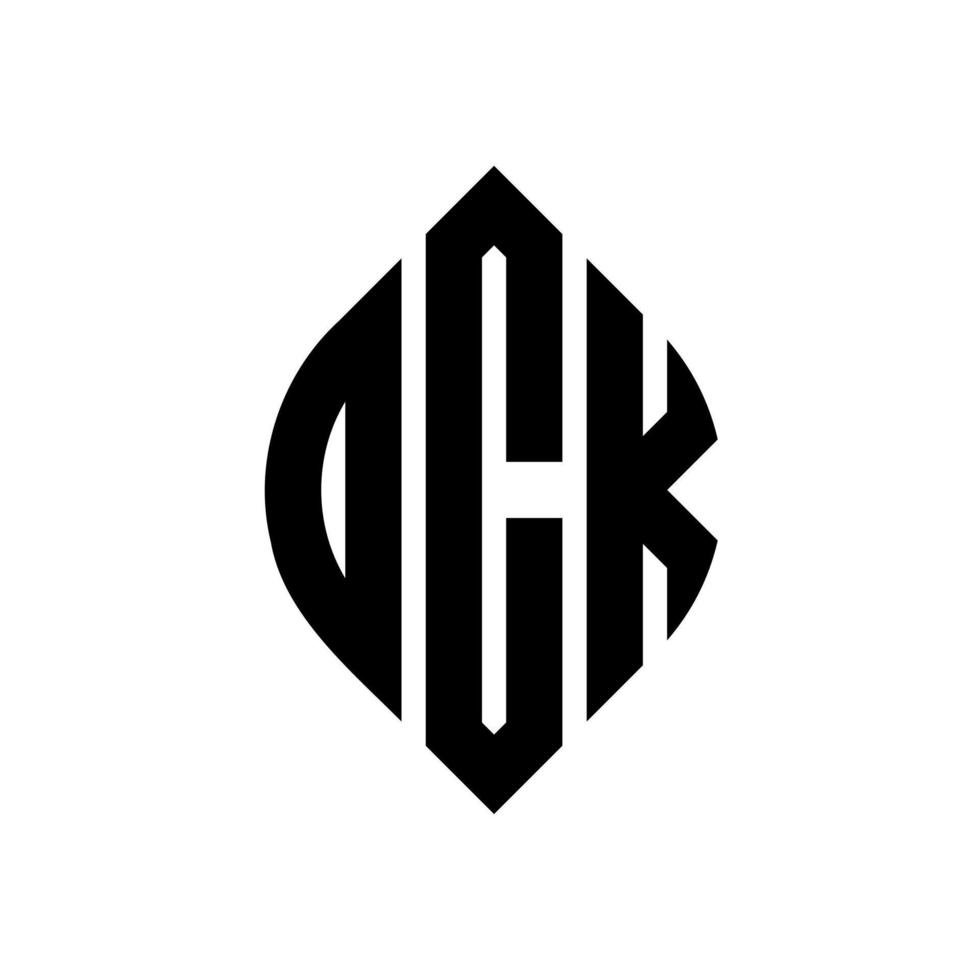 diseño de logotipo de letra de círculo dck con forma de círculo y elipse. letras de elipse dck con estilo tipográfico. las tres iniciales forman un logo circular. vector de marca de letra de monograma abstracto del emblema del círculo dck.