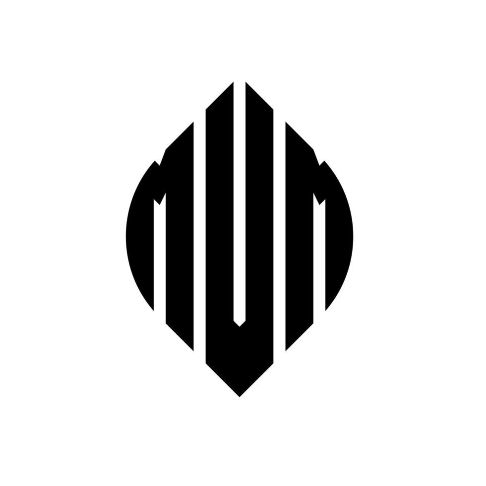 MVM circle letter logo design with circle and ellipse shape. MVM ellipse letters with typographic style. The three initials form a circle logo. MVM Circle Emblem Abstract Monogram Letter Mark Vector. vector