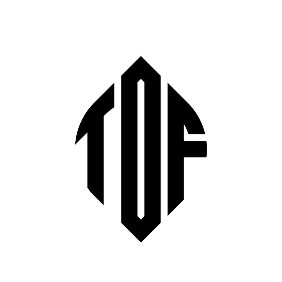 diseño de logotipo de letra de círculo tof con forma de círculo y elipse. tof elipse letras con estilo tipográfico. las tres iniciales forman un logo circular. vector de marca de letra de monograma abstracto del emblema del círculo tof.