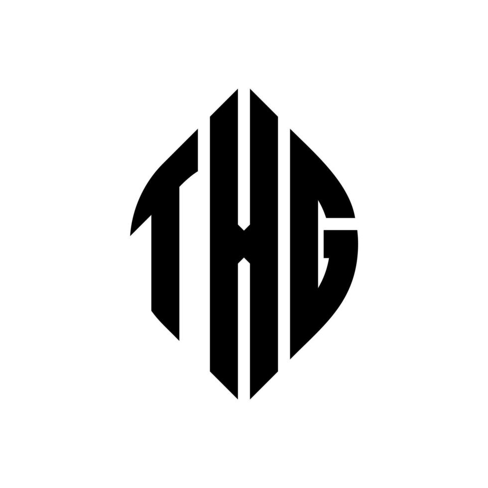 diseño de logotipo de letra circular txg con forma de círculo y elipse. letras elipses txg con estilo tipográfico. las tres iniciales forman un logo circular. vector de marca de letra de monograma abstracto del emblema del círculo txg.