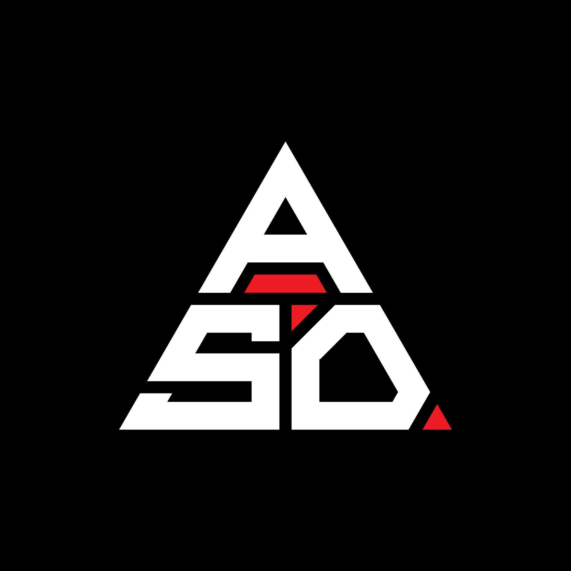 aso diseño de logotipo de letra