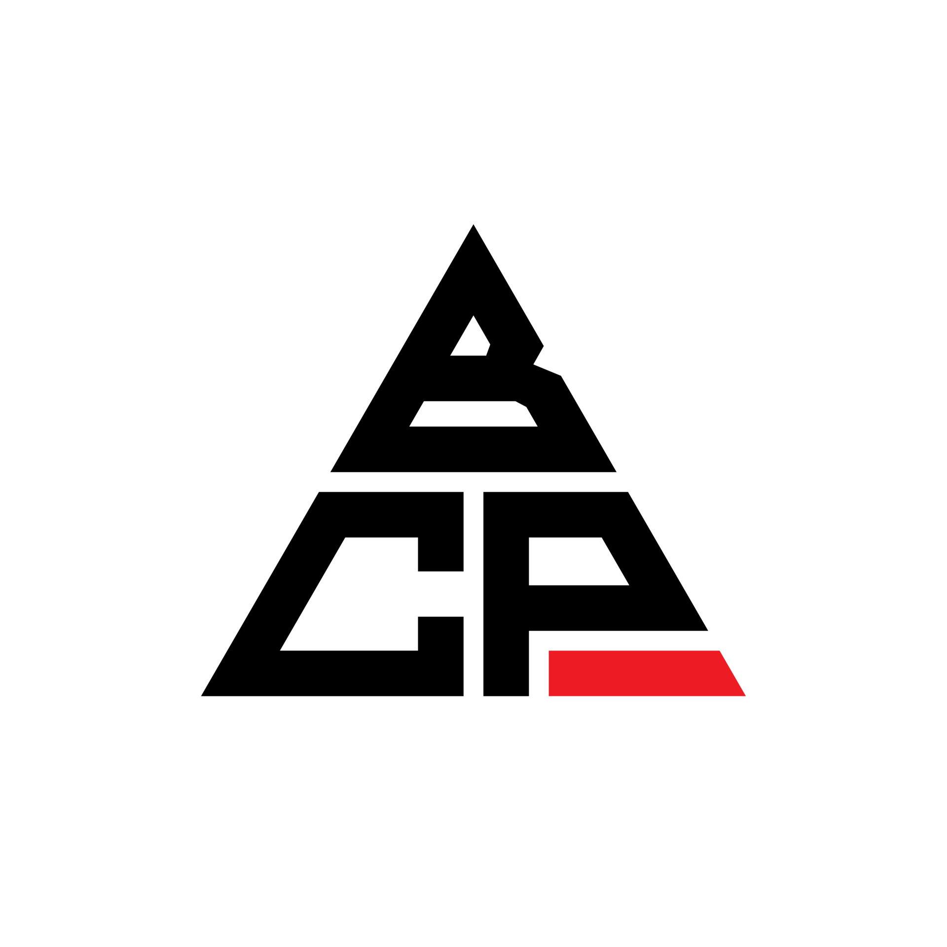 BCP triangle letter logo design with triangle shape BCP triangle logo BCP triangle letter logo design with triangle shape BCP triangle logo