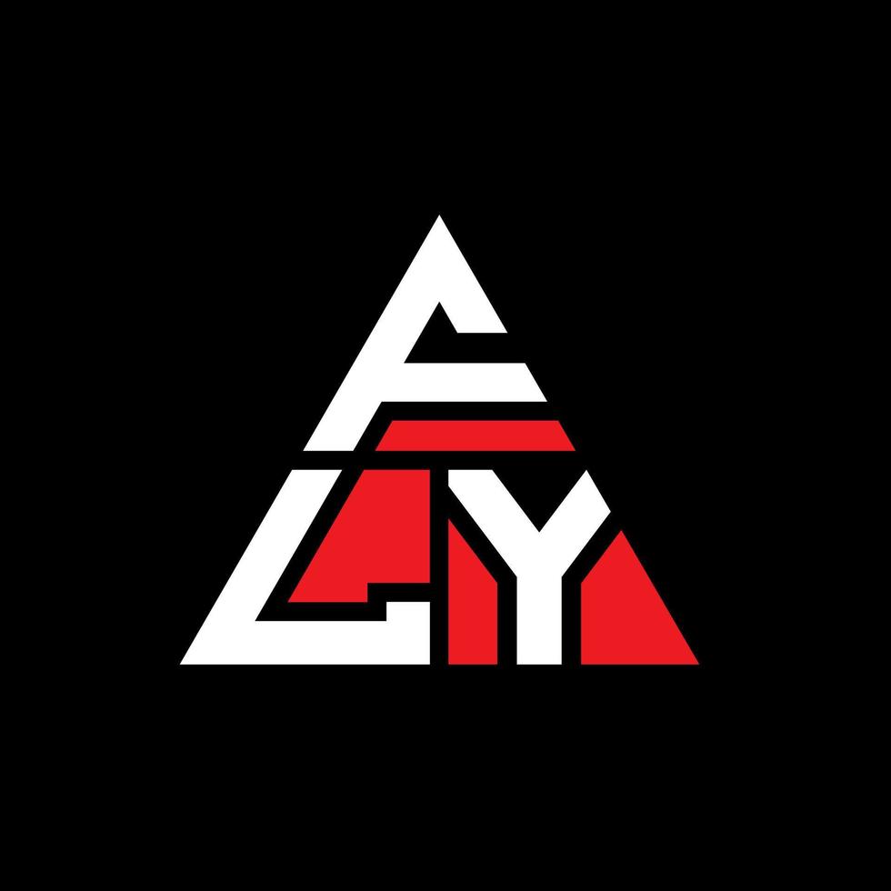 FLY triangle letter logo design with triangle shape. FLY triangle logo design monogram. FLY triangle vector logo template with red color. FLY triangular logo Simple, Elegant, and Luxurious Logo.